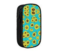DRTGEDS Astuccio per matite con motivo girasoli, astuccio per matite multi, astuccio portatile, astuccio colorato per ufficio