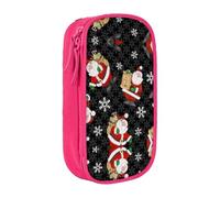 DRTGEDS Astuccio per matite con scritta "Merry Christmas", astuccio per matite multiple, astuccio portatile, astuccio colorato per ufficio