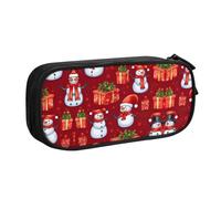DRTGEDS Astuccio per matite con scritta "Merry Christmas", grande capacità, astuccio per penne, cancelleria per ufficio