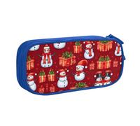 DRTGEDS Astuccio per matite con scritta "Merry Christmas", grande capacità, astuccio per penne, cancelleria per ufficio