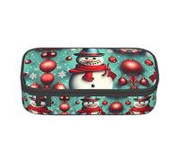 DRTGEDS Astuccio per matite con scritta "Merry Christmas", grande capacità, con 4 scomparti, per uomini e donne