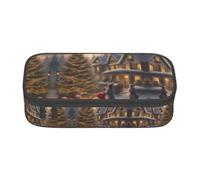 DRTGEDS Astuccio per matite Merry Christmas, astuccio per matite multi, astuccio portatile, astuccio per penne colorate per ufficio