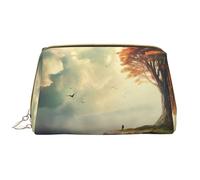 DRTGEDS Beauty case con citazioni ispiratrici da donna, piccola borsa per trucco, borsa per trucco, borsa per trucco, borsa da viaggio, borsa per il trucco, bianco/giardino opulento, taglia unica,