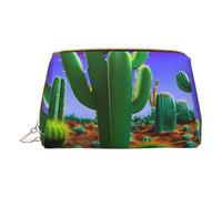 DRTGEDS Beauty case da viaggio con cactus deserto, borsa per il trucco da viaggio, mini borsa per cosmetici da donna, bianco, Taglia unica