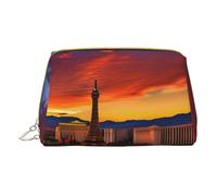 DRTGEDS Beauty case da viaggio con tramonto di Las Vegas, borsa per il trucco da viaggio, mini borsa per cosmetici da donna, bianco, Taglia unica