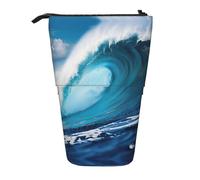 DRTGEDS Big Ocean Wave Hd - Astuccio pop-up per matite e cosmetici, telescopico, organizer per trucchi