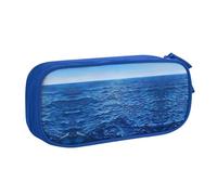 DRTGEDS Blue Ocean Sea Astuccio per matite di grande capacità, astuccio per penne, cancelleria per ufficio