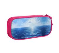 DRTGEDS Blue Ocean Sea Astuccio per matite di grande capacità, astuccio per penne, cancelleria per ufficio, rosa, Taglia unica, Sportivo