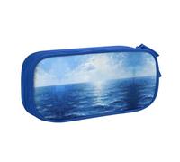DRTGEDS Blue Ocean Sea Astuccio per matite di grande capacità, astuccio per penne, cancelleria per ufficio, Blu, Taglia unica, Sportivo