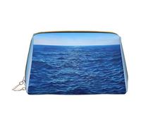 DRTGEDS Blue Ocean Sea Toiletry Bag per gli uomini, borsa da toilette portatile da viaggio, borsa da barba, piccola borsa, bianco, Taglia unica