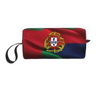 DRTGEDS Borsa da toilette con bandiera portoghese per uomo, borsa da toeletta portatile da viaggio, borsa da barba, piccola borsa, bianco, Taglia unica
