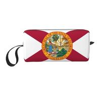 DRTGEDS Borsa da toilette da uomo, con bandiera della Florida, borsa da toeletta portatile da viaggio, borsa da barba, piccola borsa, bianco, Taglia unica