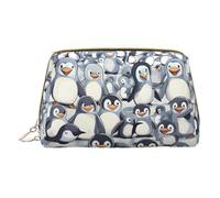 DRTGEDS Borsa da toilette da uomo, con disegno di pinguini, borsa da toeletta portatile da viaggio, borsa da barba, piccola pochette, bianco, Taglia unica