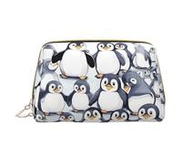 DRTGEDS Borsa da toilette da uomo, con disegno di pinguini carini, borsa da toeletta portatile da viaggio, borsa da barba, piccola pochette, bianco, Taglia unica