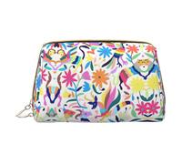 DRTGEDS Borsa da toilette da viaggio con animali Otomi messicani, Astuccio, Borsa per il trucco da viaggio, Mini Borsa per Cosmetici da Donna, Bianco, Taglia Unica
