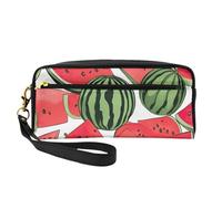 DRTGEDS Borsa da viaggio per cosmetici a forma di anguria rossa, borsa per il trucco da donna, custodia organizer da viaggio, Nero, One Size