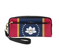 DRTGEDS Borsa da viaggio per cosmetici con bandiera del Mississippi, borsa per il trucco da donna, custodia organizer da viaggio, Nero, One Size