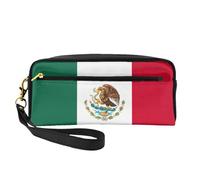 DRTGEDS Borsa per cosmetici da viaggio con bandiera del Messico, borsa per il trucco da donna, custodia organizer da viaggio, nero, Taglia unica