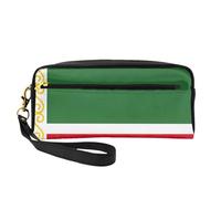 DRTGEDS Borsa per cosmetici da viaggio con bandiera della Repubblica Cecena, borsa per il trucco da donna, custodia organizer da viaggio, nero, Taglia unica