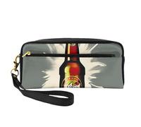 DRTGEDS Borsa per il trucco della bolla di birra borsa cosmetica da viaggio borse per il trucco per le donne astuccio organizzatore trucco oggetti essenziali da viaggio, Nero , Taglia unica