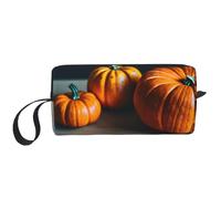 DRTGEDS Borsa piccola con cerniera, mini custodia da viaggio per trucco, borsa cosmetica, elettronica portatile, Zucca autunnale 2, Taglia unica