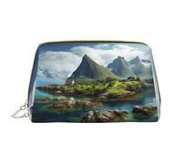 DRTGEDS Borse cosmetiche delle isole della Norvegia per le donne piccola borsa di trucco per la borsa del sacchetto di trucco del sacchetto di, bianco, Taglia unica