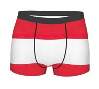 DRTGEDS Boxer da uomo con bandiera austriaca, confezione da 1 pezzo, nero, Large