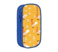 DRTGEDS Cassa della matita del pulcino del pollo, sacchetto della matita della multi scanalatura, sacchetto della matita portatile, cassa della penna colorata per l'ufficio