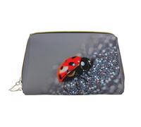 DRTGEDS Coccinelle modello infinito maculato borse cosmetiche per le donne piccola borsa di trucco per la borsa del sacchetto di trucco del sacchetto di trucco di viaggio, bianco, Taglia unica