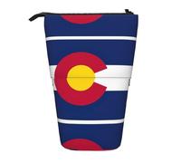DRTGEDS Colorado - Astuccio con bandiera dello Stato Pop-Up per matite e cosmetici, telescopico, organizer per trucchi