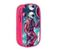 DRTGEDS Cool Man In Outer Space Galaxy Cute Pencil Case, Estetica Penna Custodia, Colorato Matita Sacchetto Con Cerniera, Kawaii Cancelleria Storage