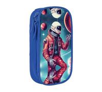 DRTGEDS Cool Man In Outer Space Galaxy Cute Pencil Case, Estetica Penna Custodia, Colorato Matita Sacchetto Con Cerniera, Kawaii Cancelleria Storage