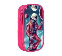 DRTGEDS Cool Man In Space Galaxy Cute Pencil Case, Estetica Penna Custodia, Colorato Matita Sacchetto con Cerniera, Kawaii Cancelleria Storage, rosa, Taglia unica, Sport