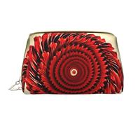 DRTGEDS Flower Vortex Spiral Cosmetic Bags For Women Small Makeup Bag For Purse Makeup Pouch Travel Makeup Bag, Bianco, Taglia Unica, bianco, Taglia unica