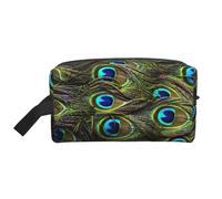 DRTGEDS Fresh Peacock Toiletry Bag per gli uomini, borsa portatile da viaggio per articoli da toeletta, borsa da barba, piccola borsa, Pavone fresco, Taglia unica