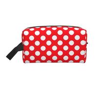 DRTGEDS Graziosa borsa da toilette a pois per uomo, borsa da toeletta portatile da viaggio, borsa da barba, piccola borsa, Graziosi pois, Taglia unica