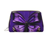 DRTGEDS Graziosa borsa da toilette da viaggio con farfalla viola, borsa per il trucco per borsa da viaggio mini borsa cosmetica per le donne, bianco, Taglia unica