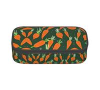 DRTGEDS Happy Carrot - Astuccio portapenne di grande capacità, con 4 scomparti, per uomini e donne