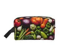 DRTGEDS Introduzione di vari articoli da toeletta di verdure borsa per gli uomini, borsa portatile dell'organizzatore di articoli da toeletta di viaggio, borsa da barba, piccola borsa, Introduzione Di