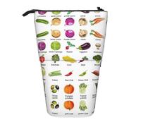 DRTGEDS Introduzione di Verdure In Piedi Cancelleria Sacchetto telescopico Penna Pouch Holder Makeup Organizer, Astuccio