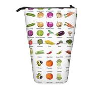 DRTGEDS Introduzione di Verdure In Piedi Cancelleria Sacchetto telescopico Penna Pouch Holder Makeup Organizer, Astuccio