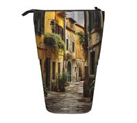 DRTGEDS Italiano Old Street Telescopica Astuccio Matita Portamatite Portaoggetti,Organizer Cancelleria Penna Box Con Cerniera