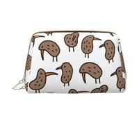 DRTGEDS Kiwi Birds - Beauty case da viaggio per cosmetici, mini trousse da viaggio per cosmetici da donna, bianco, Taglia unica