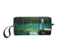 DRTGEDS Lake Fairy - Borsa piccola con cerniera, mini borsa da viaggio, per trucchi, elettronica, portatile, misura unica, Lago delle fate, taglia unica