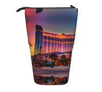 DRTGEDS Las Vegas Sunset astuccio telescopico portamatite, organizer per cancelleria con cerniera
