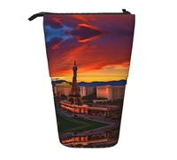 DRTGEDS Las Vegas Sunset Pieces - Portapenne telescopico, organizer telescopico per matite, cosmetici, trousse per trucchi
