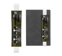 DRTGEDS Loon Nature Bird colorato elastico in pelle PVC portapenne regalo, portapenne staccabile per notebook