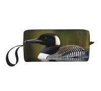 DRTGEDS Loon Nature Bird - Piccola borsa da viaggio con cerniera, per cosmetici, elettronica portatile, Uccello della natura Loon, Taglia unica