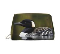 DRTGEDS Loon Nature Bird Travel Toiletry Bag,Trousse per Trucchi Da Viaggio Borsa Da Viaggio Trucco Mini Borsa Cosmetici Per Le Donne, bianco, Taglia unica