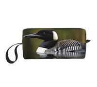 DRTGEDS Loon Nature Bird Trousse per cosmetici da donna piccola borsa per il trucco per borsa per il trucco borsa da viaggio con cerniera, Uccello della natura Loon, Taglia unica